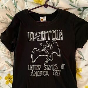 Black Led Zeppelin T-shirt from Delia’s around 2009.  Juniors Size S
